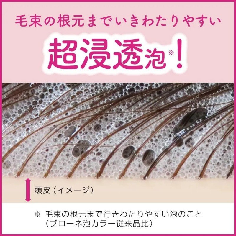 Kao Blaune Bubble Hair Color #1L Lavendar Ash