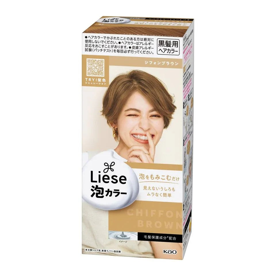 KAO Liese Creamy Bubble Color Hair Dye Chiffon Brown