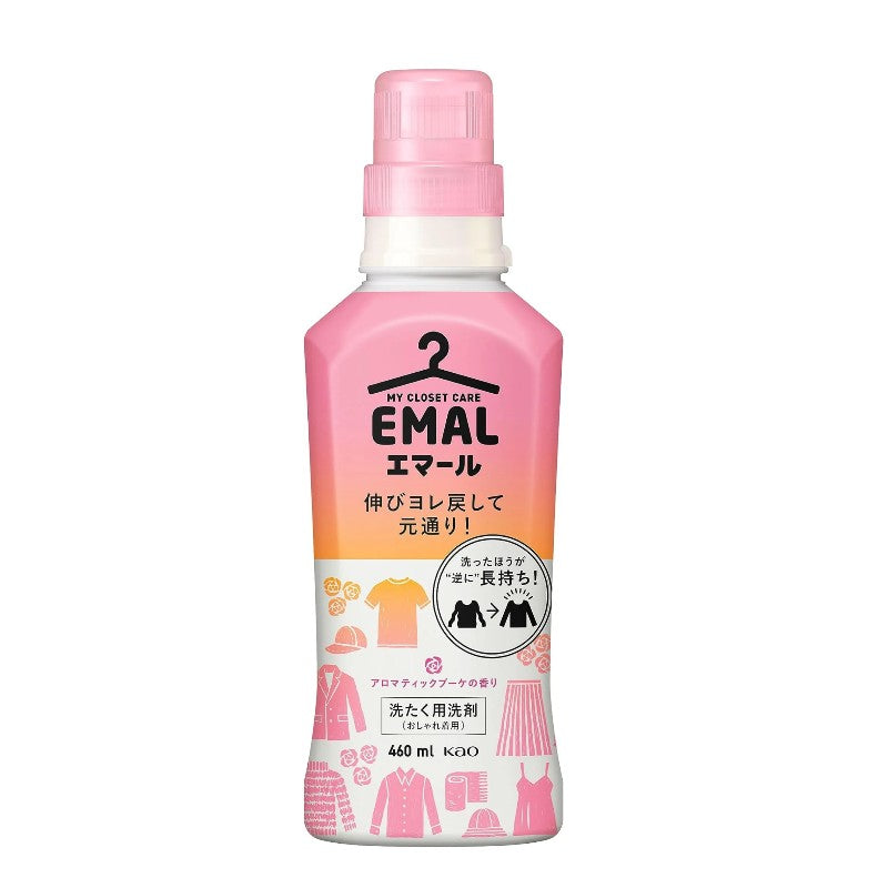 Kao Emal Anti-shrink Color-protecting Laundry Detergent #Pink Floral 460ml