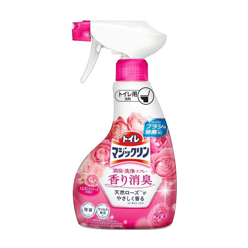 Kao Magiclean Toilet Deodorizing & Cleaning Spray Elegant Rose Scent 350ml