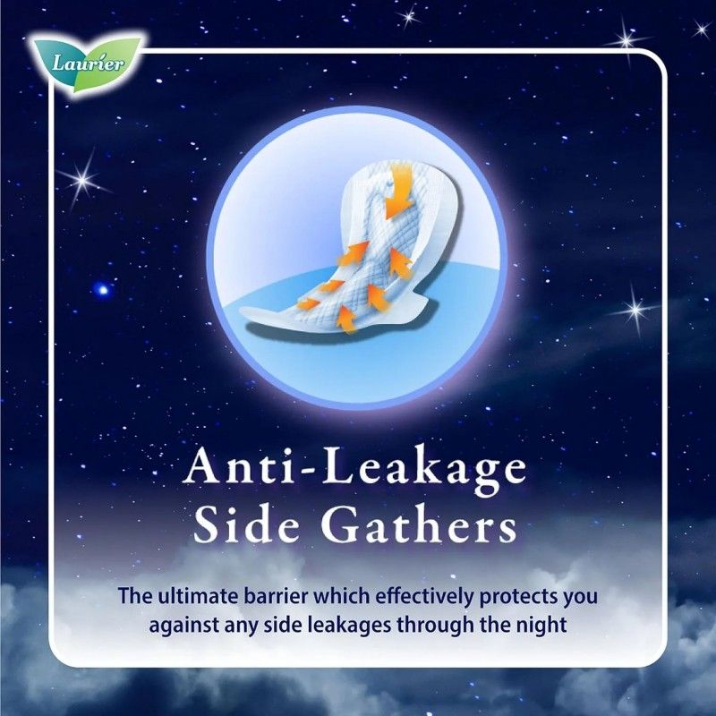 Kao Laurier Napkin with Wings Night Use 37cm 48pcs