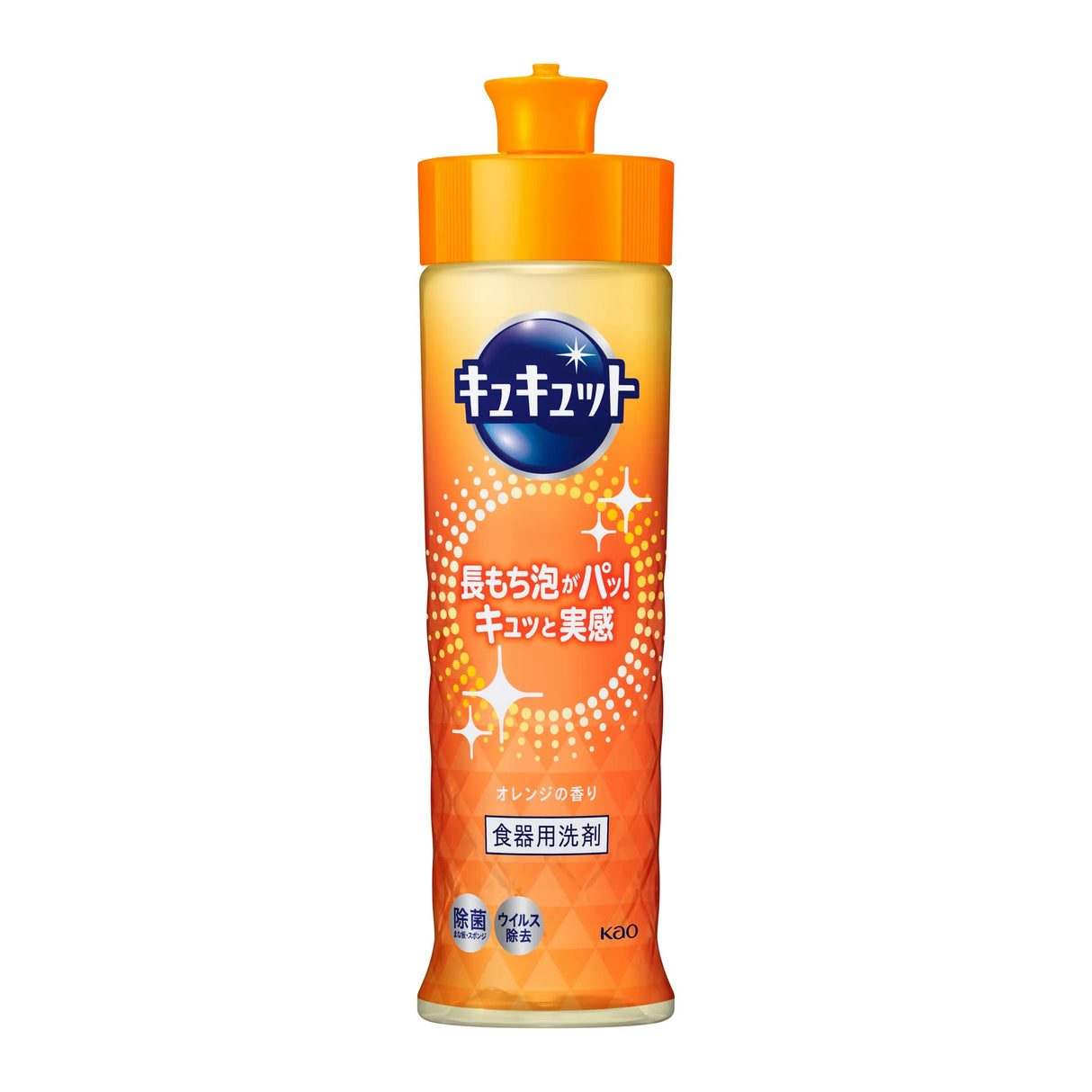 Kao Kyukyutto Dishwashing Gel Fresh Orange Scent 220ml