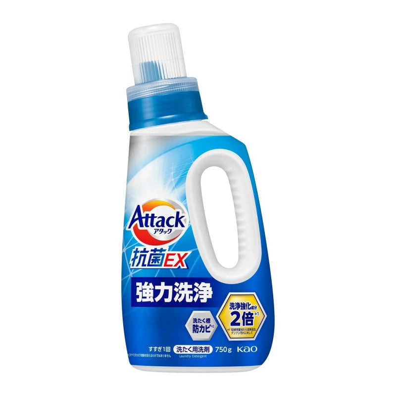 Kao Attack Antibacteria Liquid Laundry Detergent Powerful Cleansing 750g