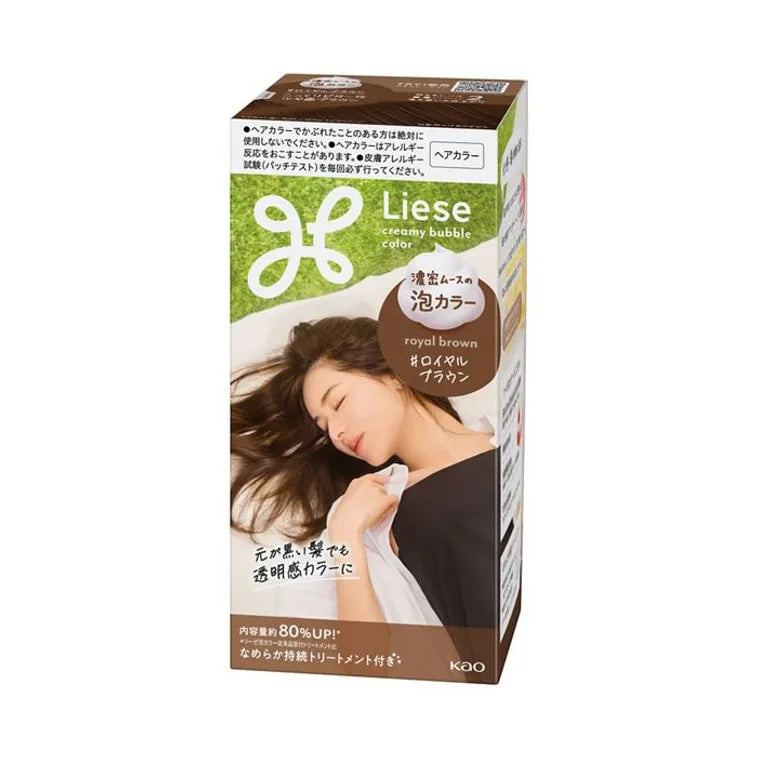 Kao Liese Prettia Bubble Hair Color Royal Brown