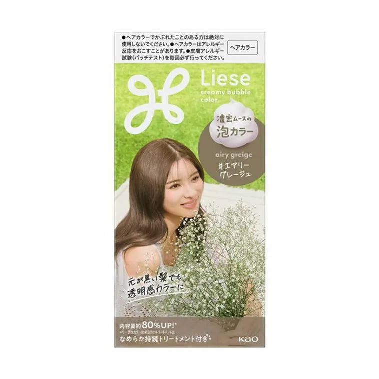 Kao Liese Creamy Bubble Hair Color Air Greige