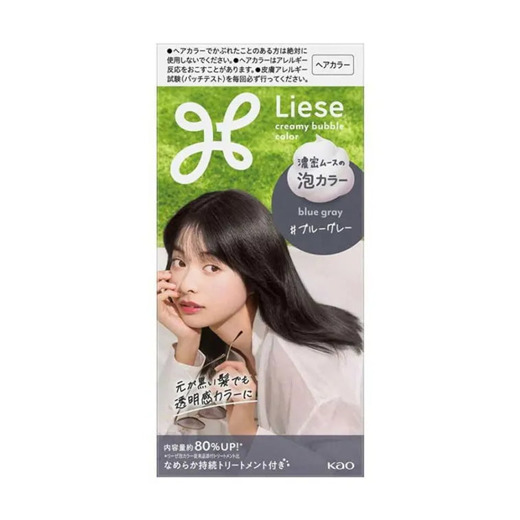 Kao Liese Creamy Bubble Color Blue Grey