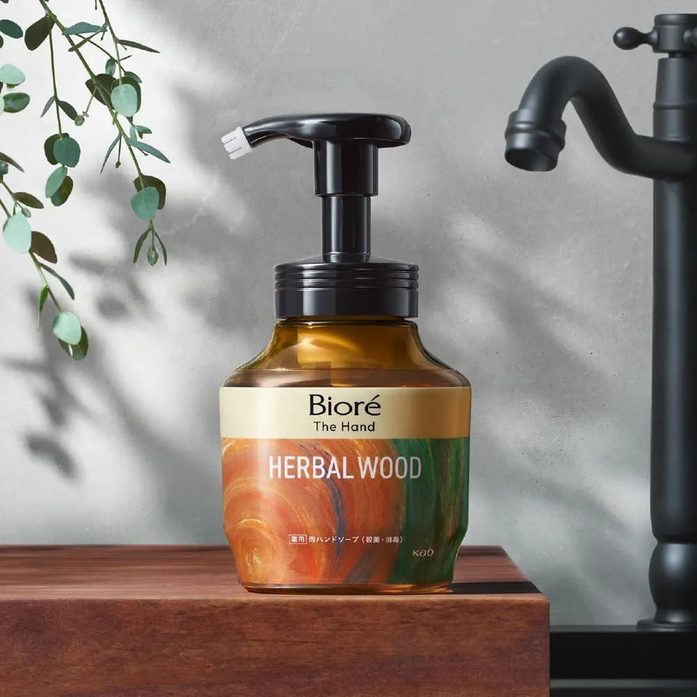 Biore The Hand Foaming Soap Herbal Wood Scent Pump 280ml