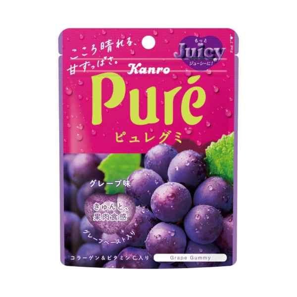 Kanro Pure Gummy Grape Flavour 56g