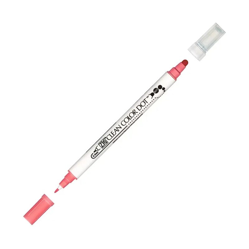Kuretake Zig Clean Colour Dot Single Marker Red