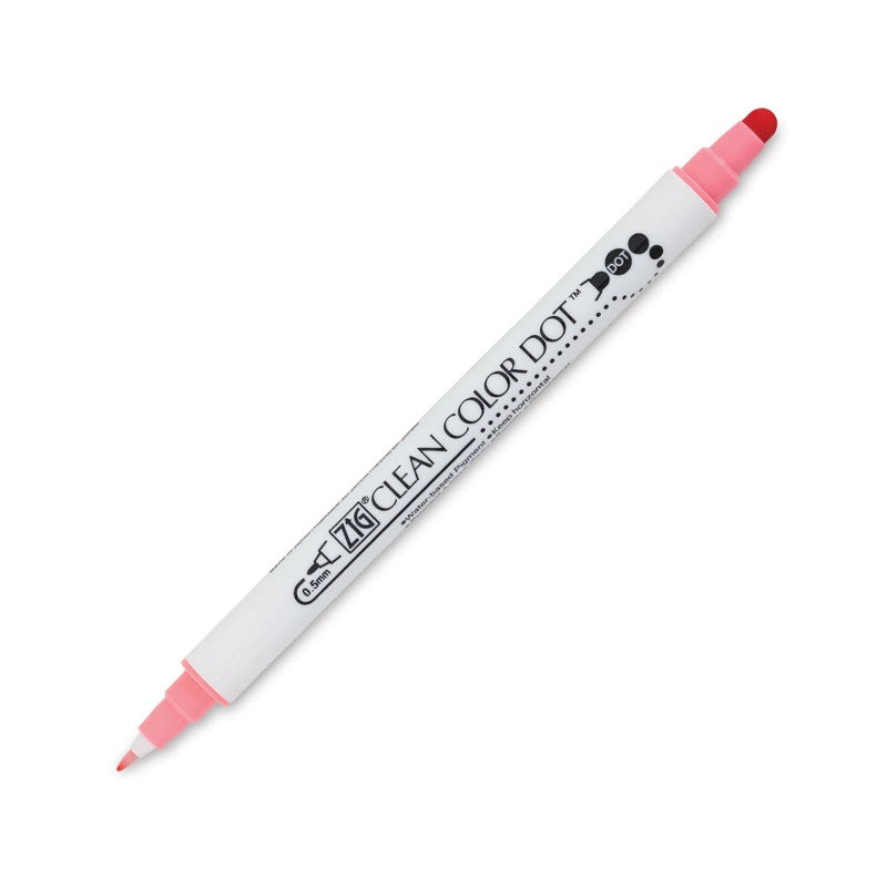 Kuretake Zig Clean Colour Dot Single Marker Pink