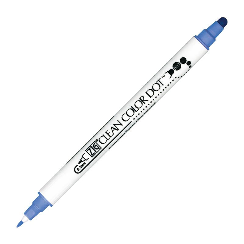 Kuretake Zig Clean Colour Dot Single Marker Blue