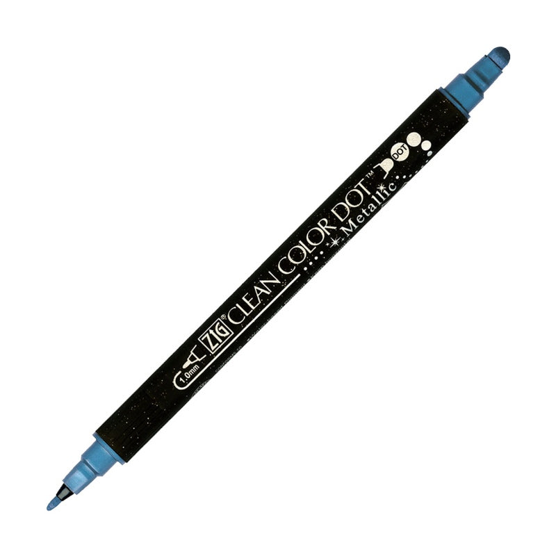 Kuretake Zig Clean Colour Dot Single Marker Metallic Blue