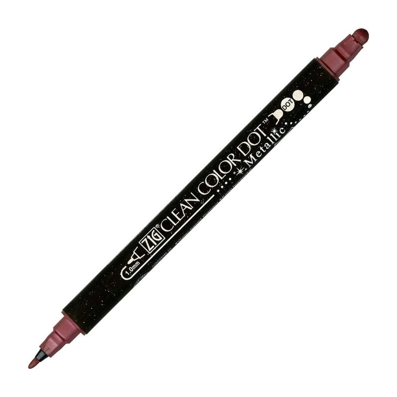 Kuretake ZIG Clean Color Dot Marker Pen Metallic Red