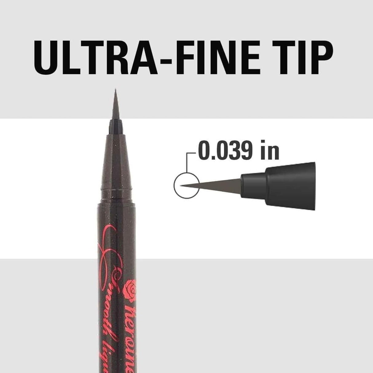 Kiss Me Smooth Liquid Eyeliner Waterproof #03 Brown Black