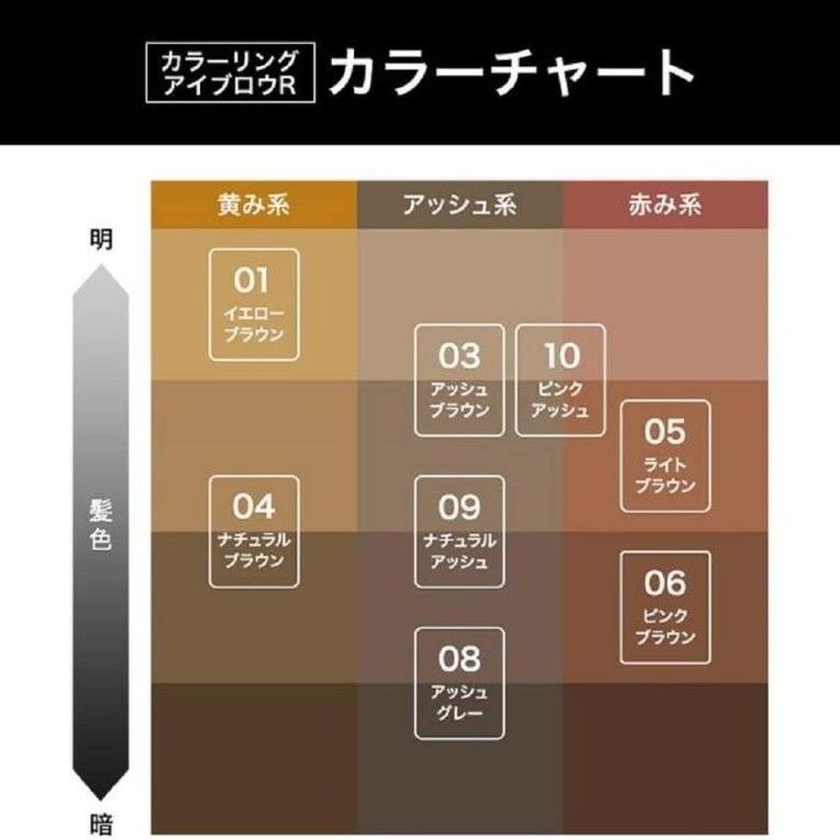 Kiss Me Heavy Rotation Coloring Eyebrow #01 Yellow Brown