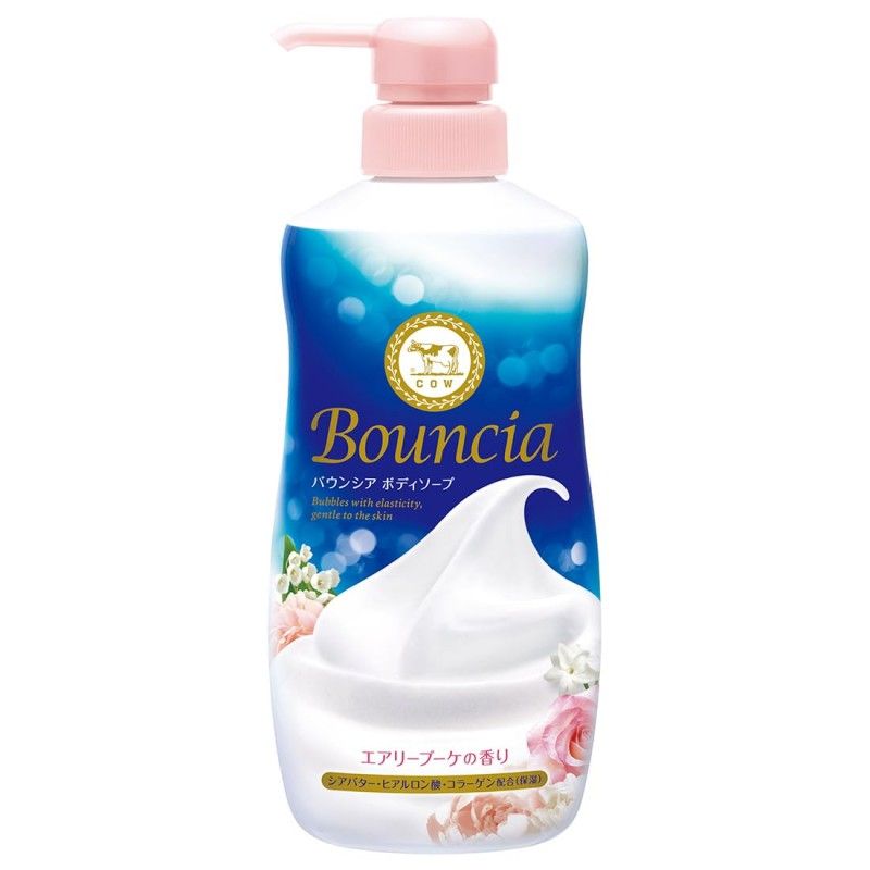 Cow Bouncia Premium Body Washes Airy Boquet Rose 480ml