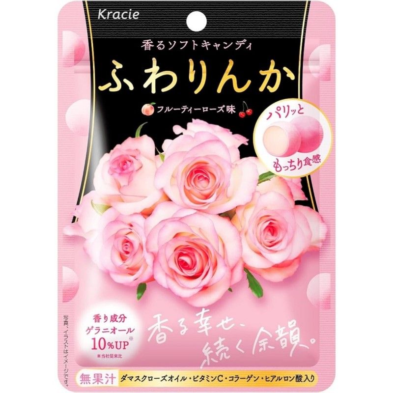 Kracie Fuwarinka Beauty Fruity Flavor Candy Rose 35g