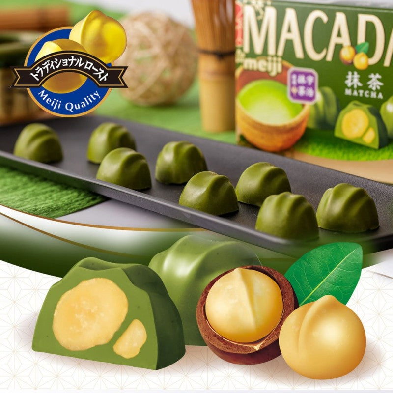 Meiji Macadamia Chocolate Matcha 9pcs