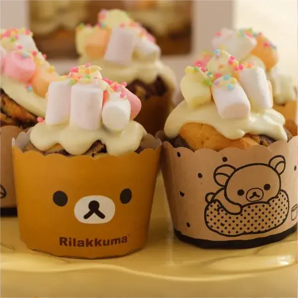 Kai Paper Cupcake Mold Rilakkuma 5pcs