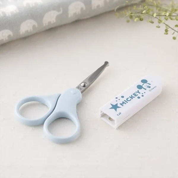 Kai Baby Nail Cut Scissors Blue Mickey