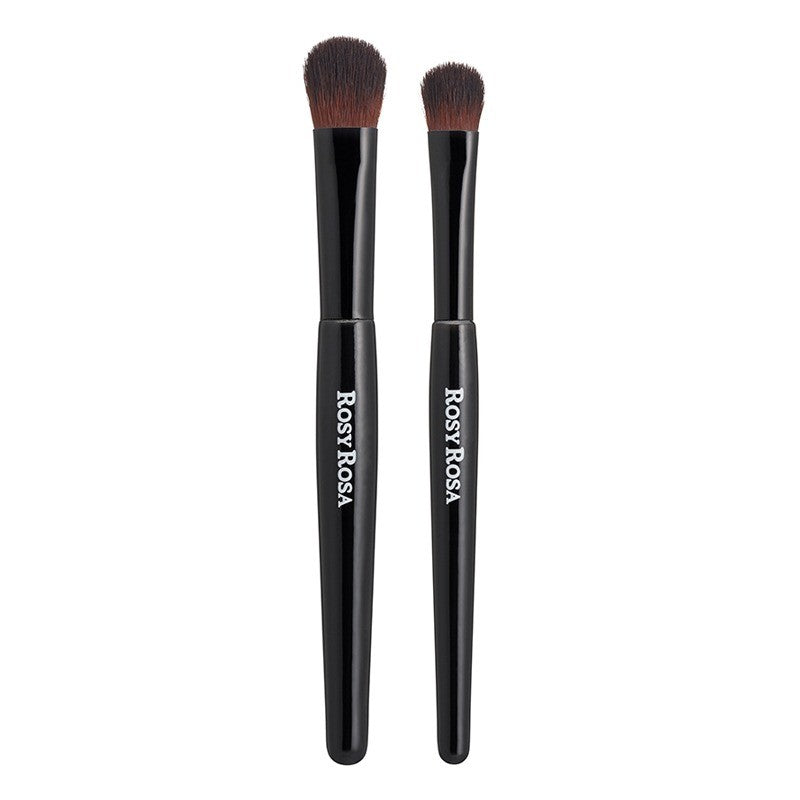 Rosy Rosa Oval Fiber Eyeshadow Brush Set 2pcs