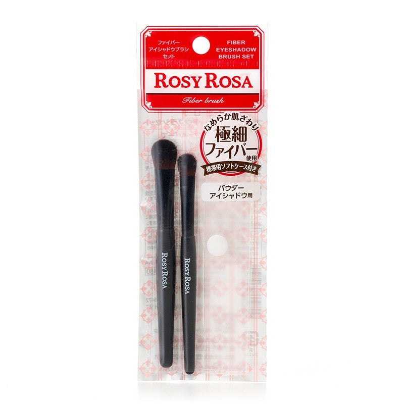 Rosy Rosa Oval Fiber Eyeshadow Brush Set 2pcs