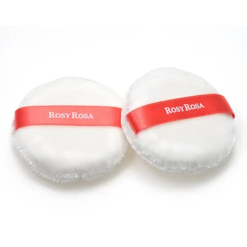 Rosy Rosa Velvet Touch Puff For Loose Powder White 2pcs