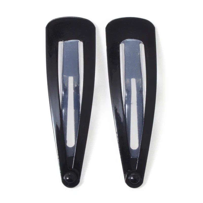 Mapepe Non-Slip Three-Pin Hair Clip Black 2pcs