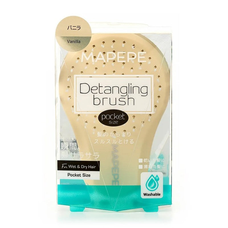 Mapepe Detangling Brush Pocket Size Vanilla