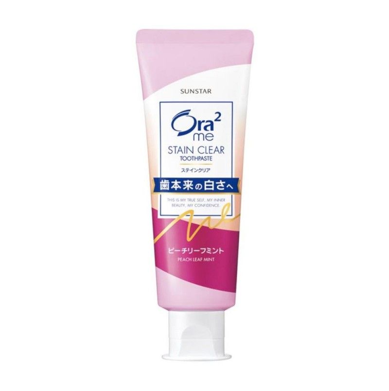 Sunstar Ora2 Stainclear Toothpaste Peach Leaf Mint 130g