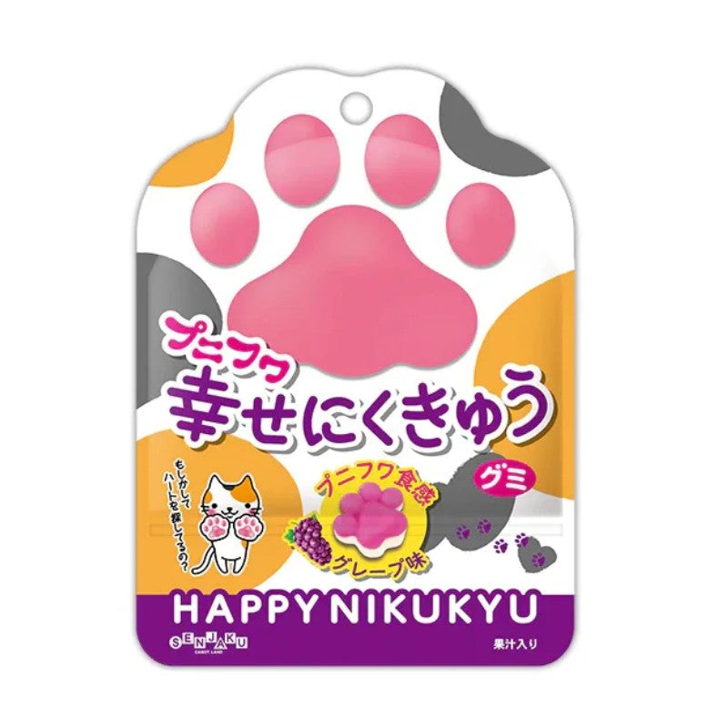 Senjaku Punifuwa Happy Nikukyu Gummy Grape 30g