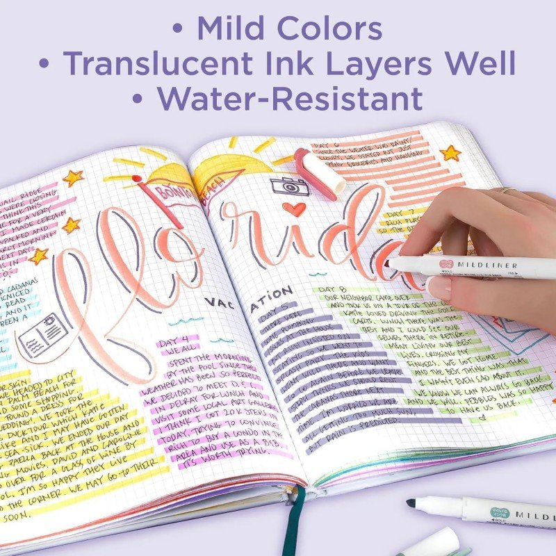 Zebra Mildliner Double-Ended Highlighter Pen Mary Gold 1pcs