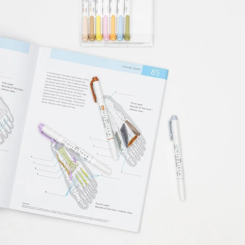 Zebra Mildliner Double-Ended Highlighter Pen Mary Gold 1pcs