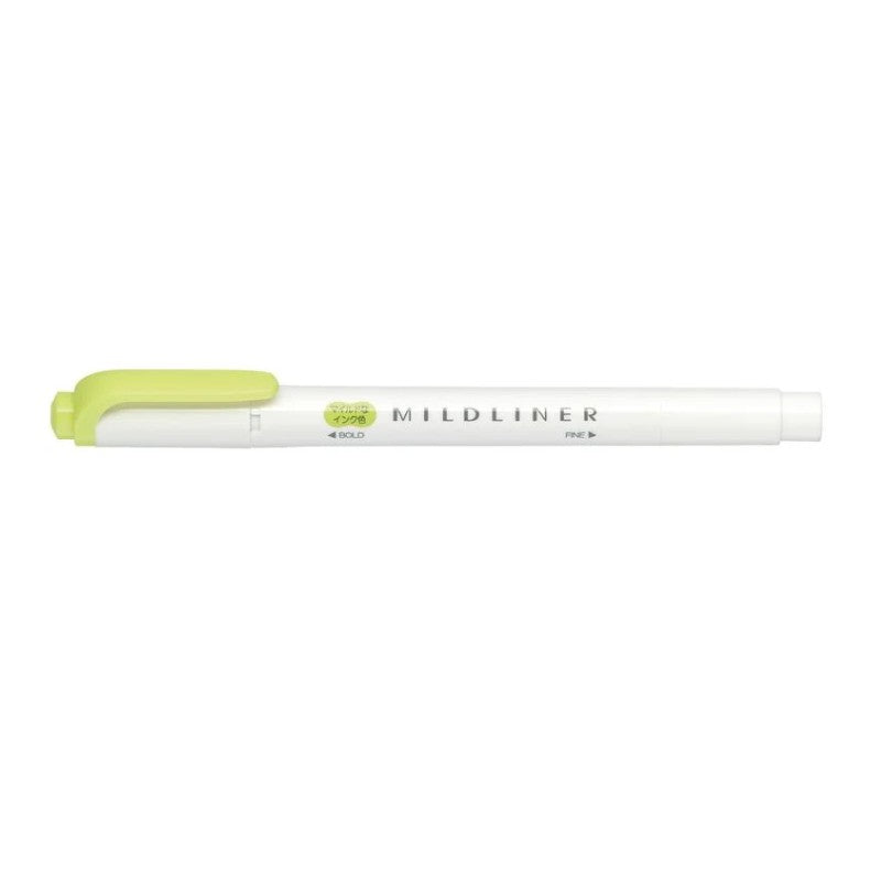 Zebra Mildliner Double Tip Highlighter Mild Citrus Green 1pcs