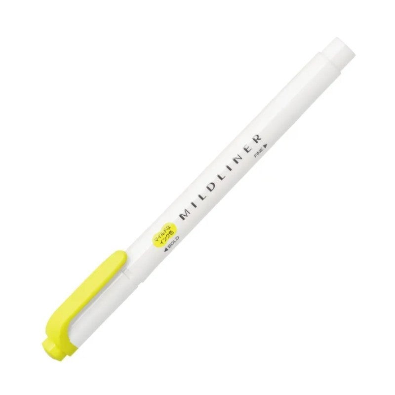 Zebra Mildliner Highlighter Marker Pen Mild Lemon Yellow
