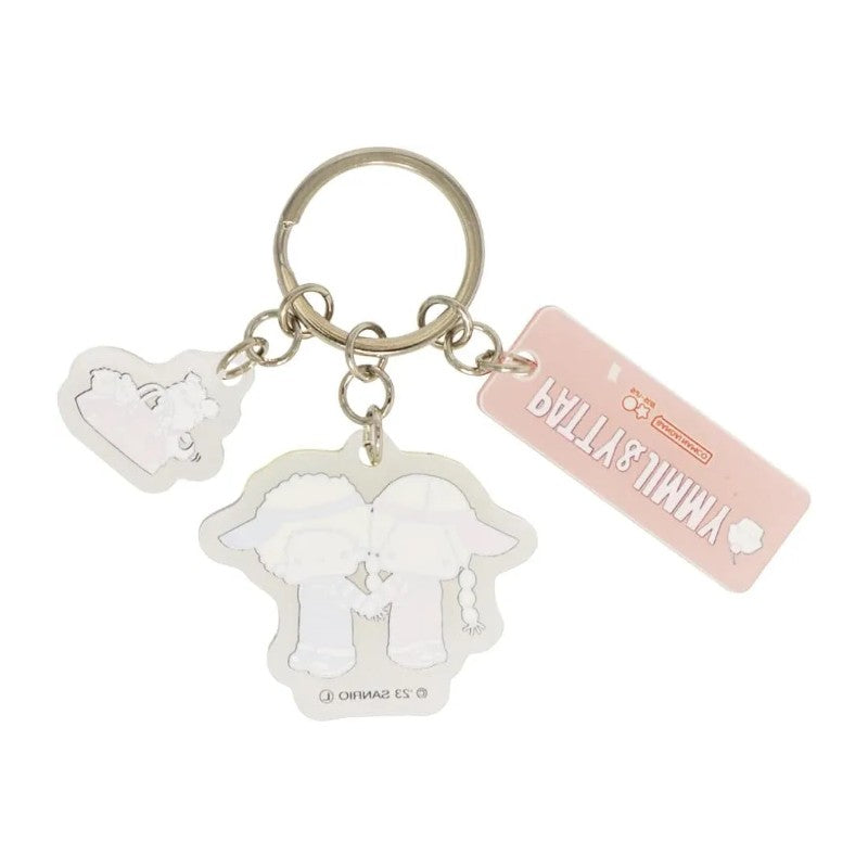 Sanrio Sequins Keychain Patty & Jimmy Retro