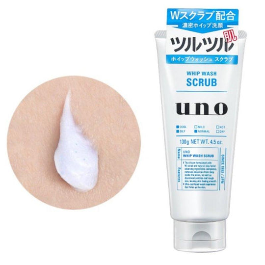 Shiseido UNO Whip Wash Scrub Men Facial Cleanser 130g