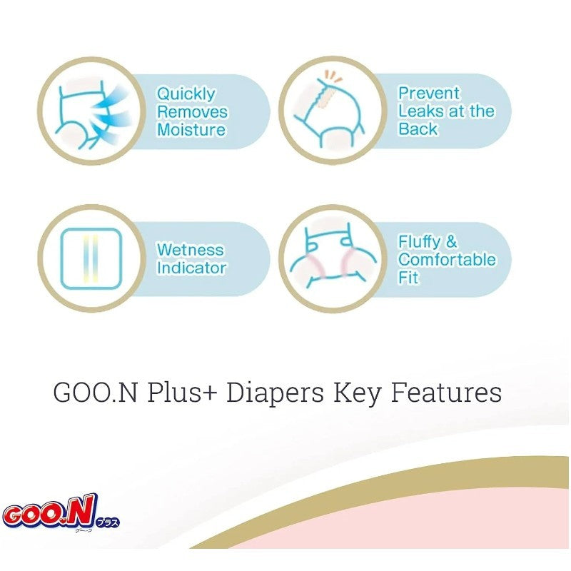 Goo.N Plus Diapers With Tape M 66pcs