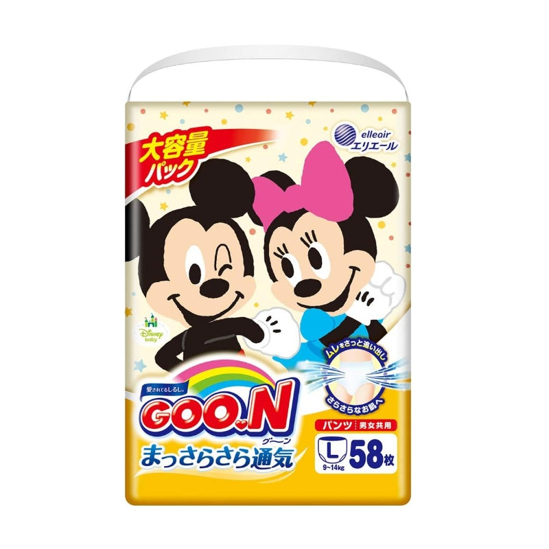 Goo.N Disney Smooth Air Flow Pants Jumbo Pack L 56pcs