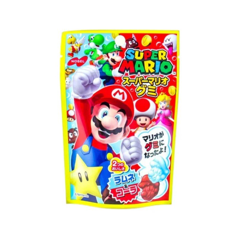 Nobel Super Mario Cola Gummy Candy Ramune 45g