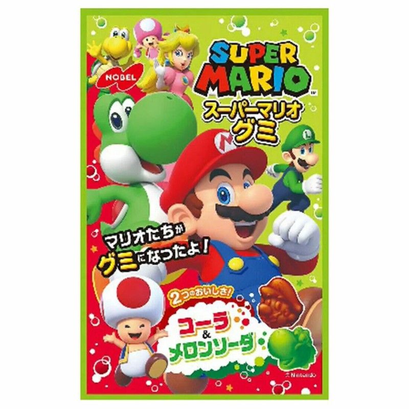 Nobel Super Mario Gummy Cola & Soda Flavor 50g