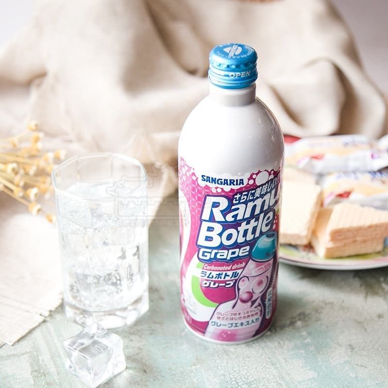 Sangaria Ramune Bottle Grape 500ml