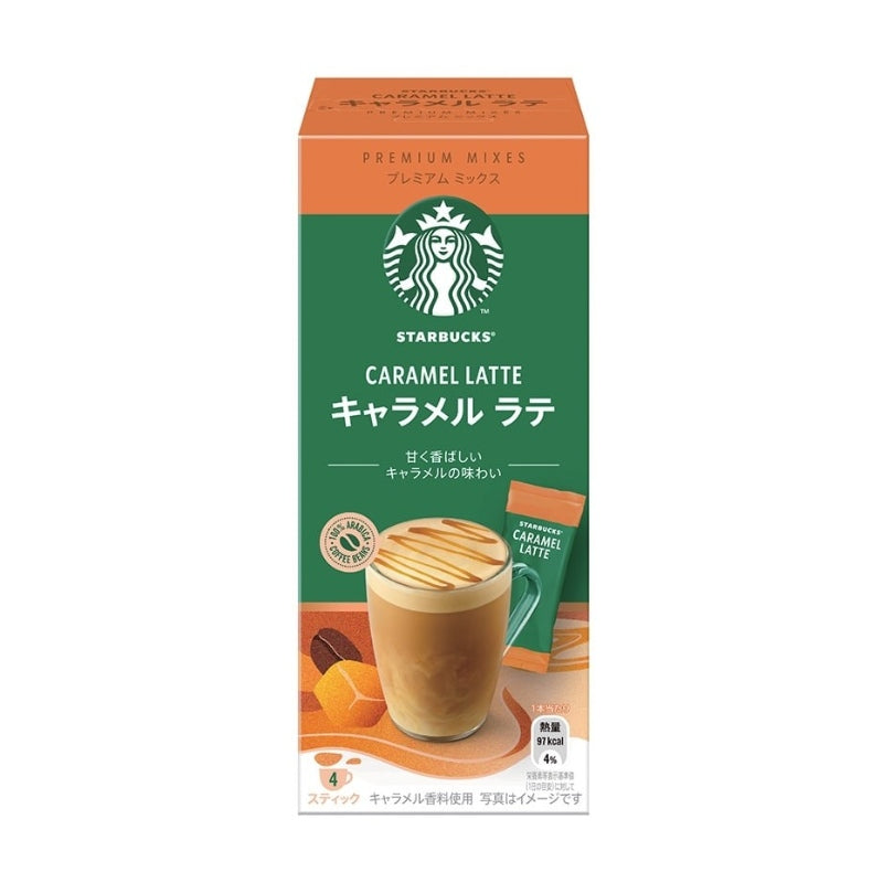 Starbucks Mix Caramel Latte Coffee Stick 24g*4
