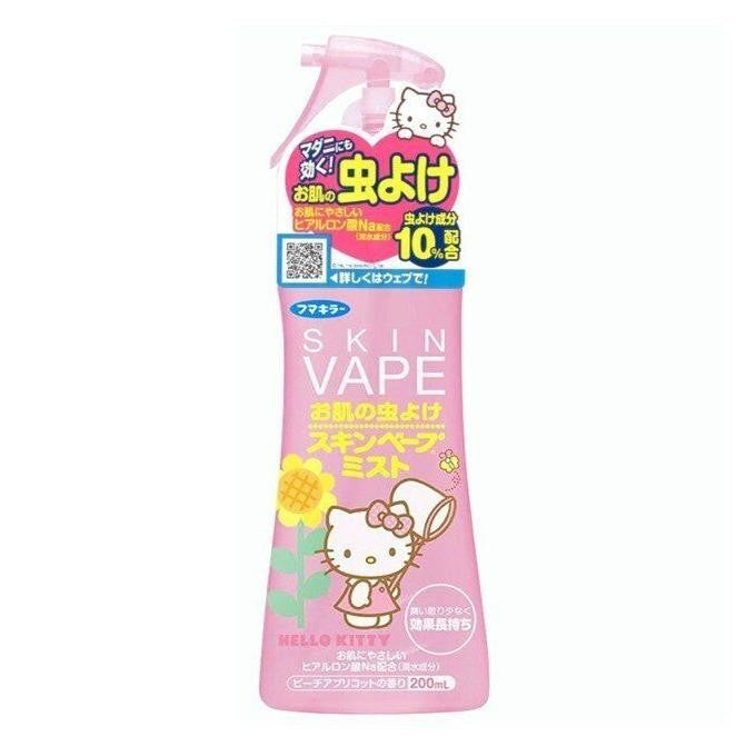 Fumakilla Skin Vape Mosquito Repellent Spray Peach Hello Kitty 200ml