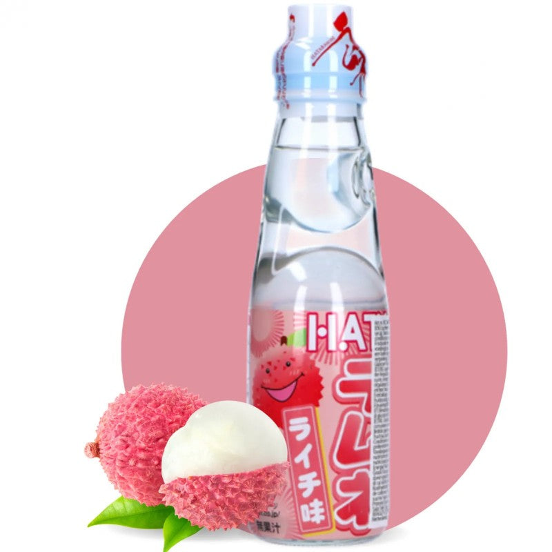 Hatakosen Ramune Soda Lychee Flavour 200ml