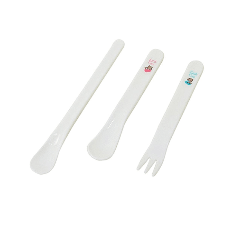 Pigeon Baby Spoon & Fork Set Little Bear