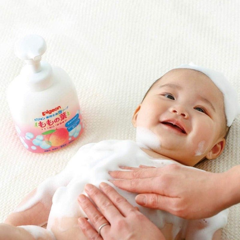 Pigeon Baby Body Foam Soap Peach Leaf 450ml