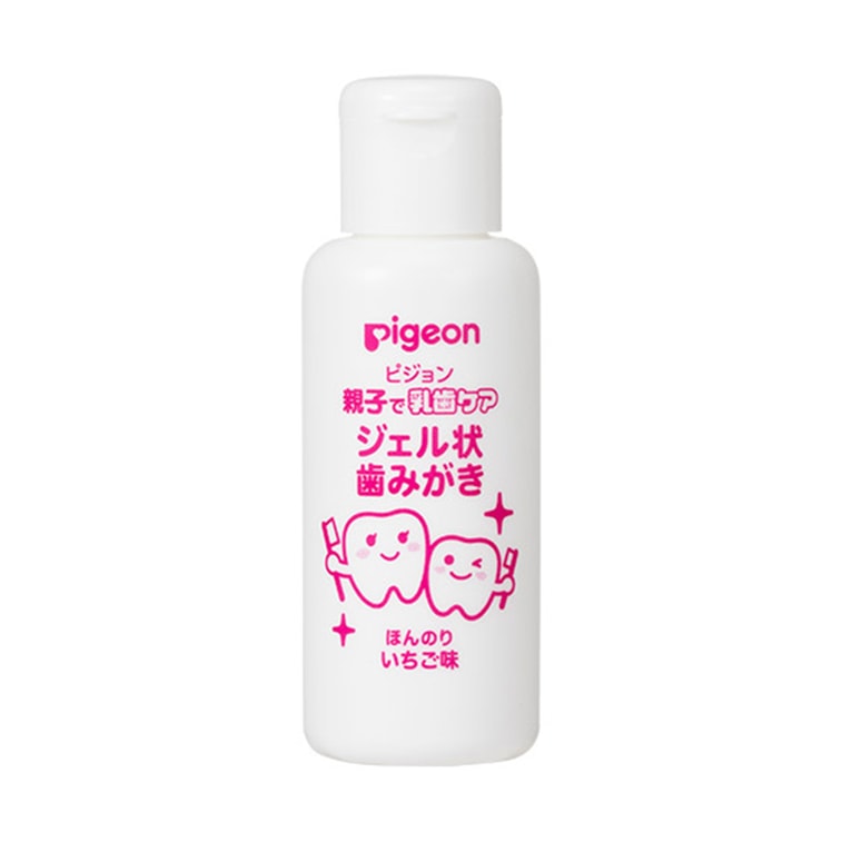 Pigeon Child Teeth Care Gel Toothpaste For 6 Month Old Strawberry Flavor 40ml