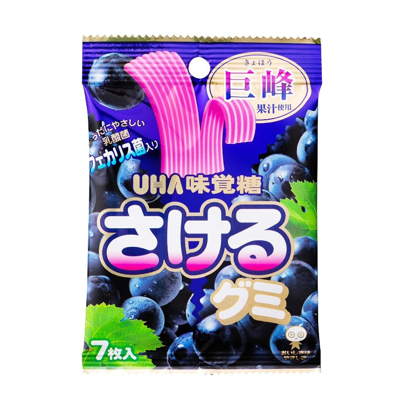 UHA Mikakuto Sake Gummies Grape 7pcs