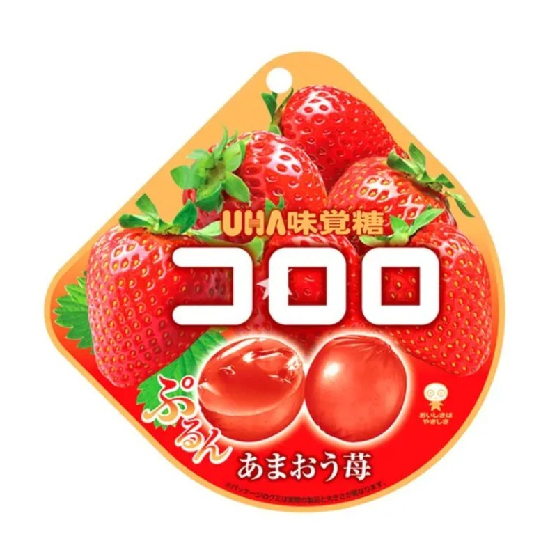 UHA Kororo Fruit Gummies Amaou Strawberry 40g